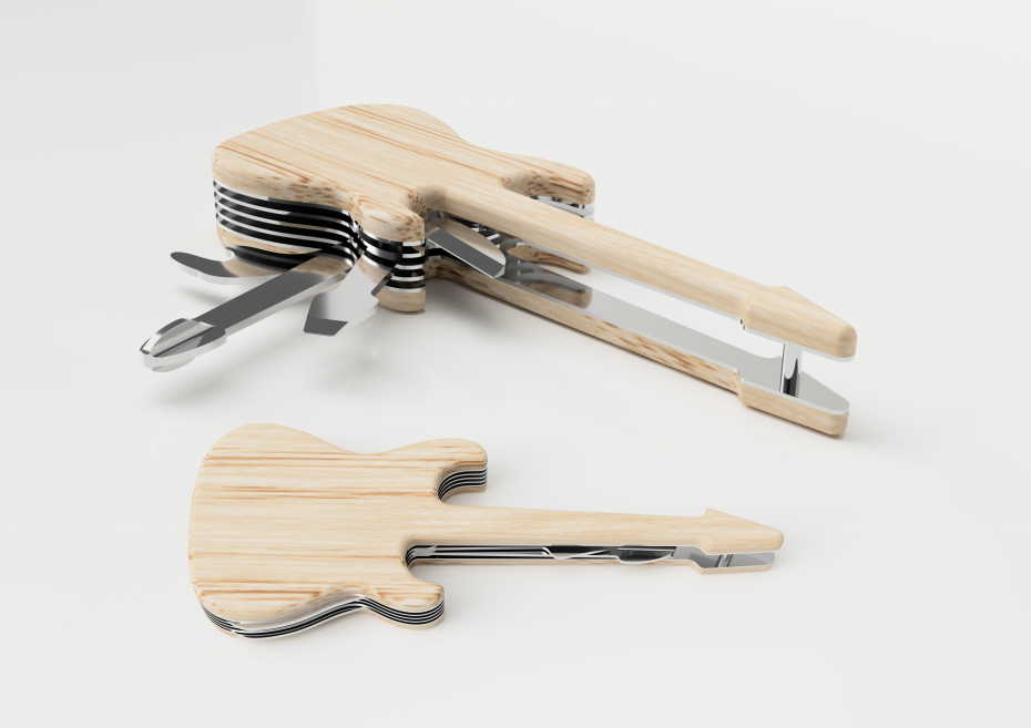 Guitar Multi Tool Open and Closed